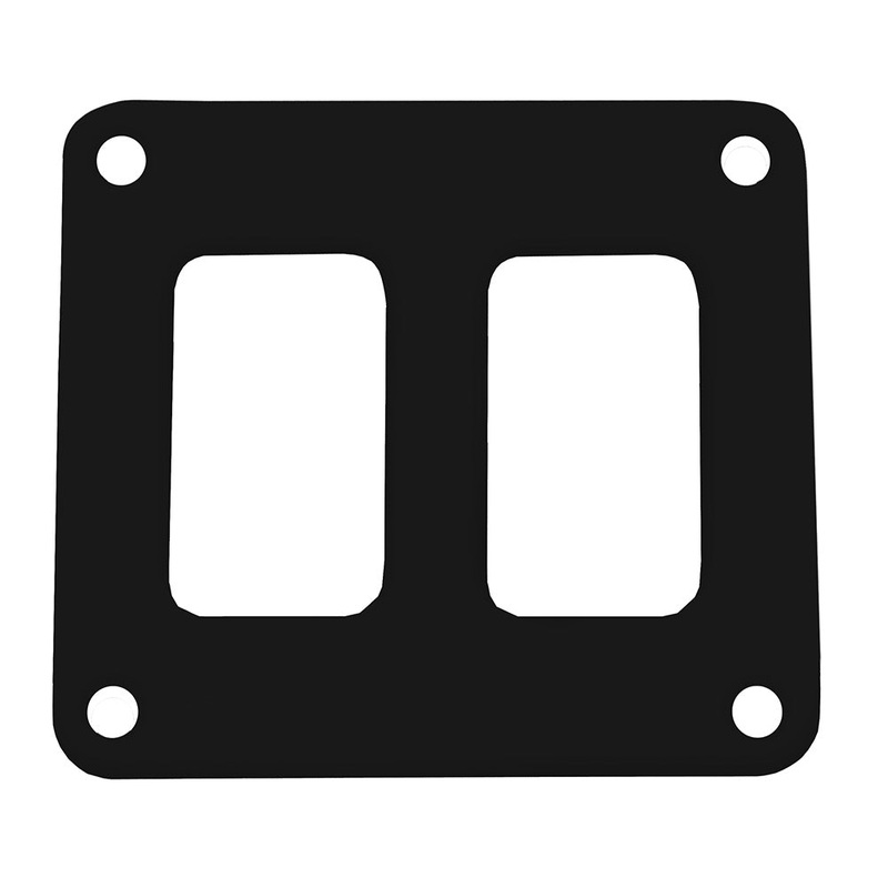 Pacer Switch Panel – 2 Switch & 1 Row – 3 x 2.75 – Black Powder Coated Aluminum