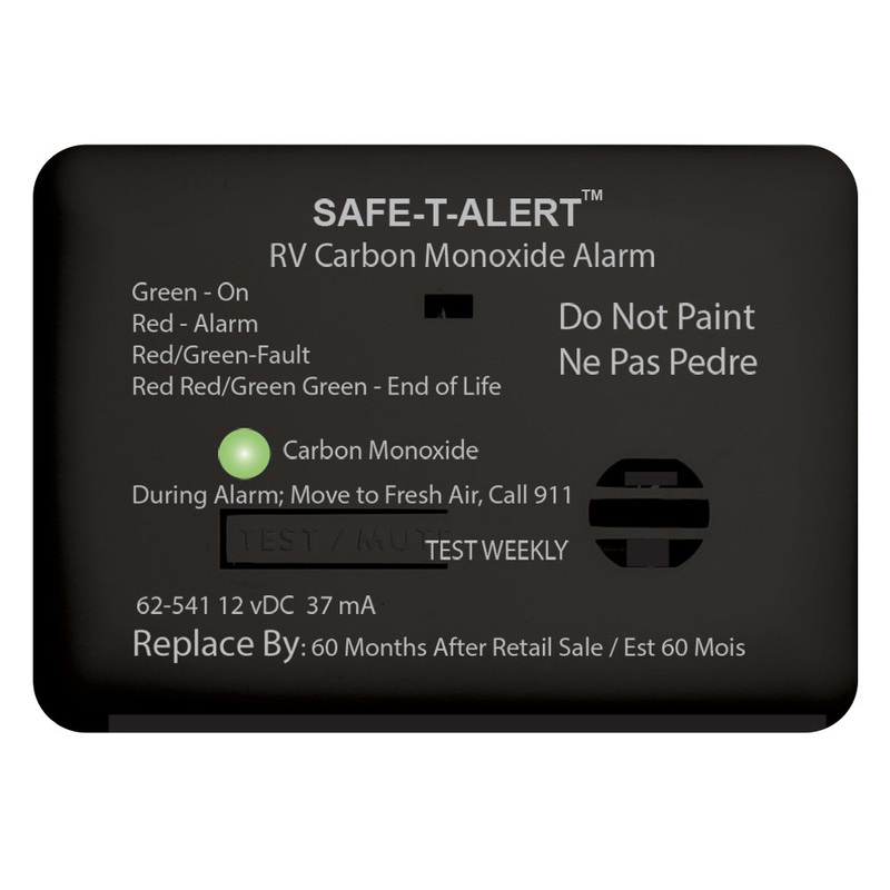 Safe-T-Alert 62 Series Carbon Monoxide Alarm – 12V – RV Surface Mount – Black