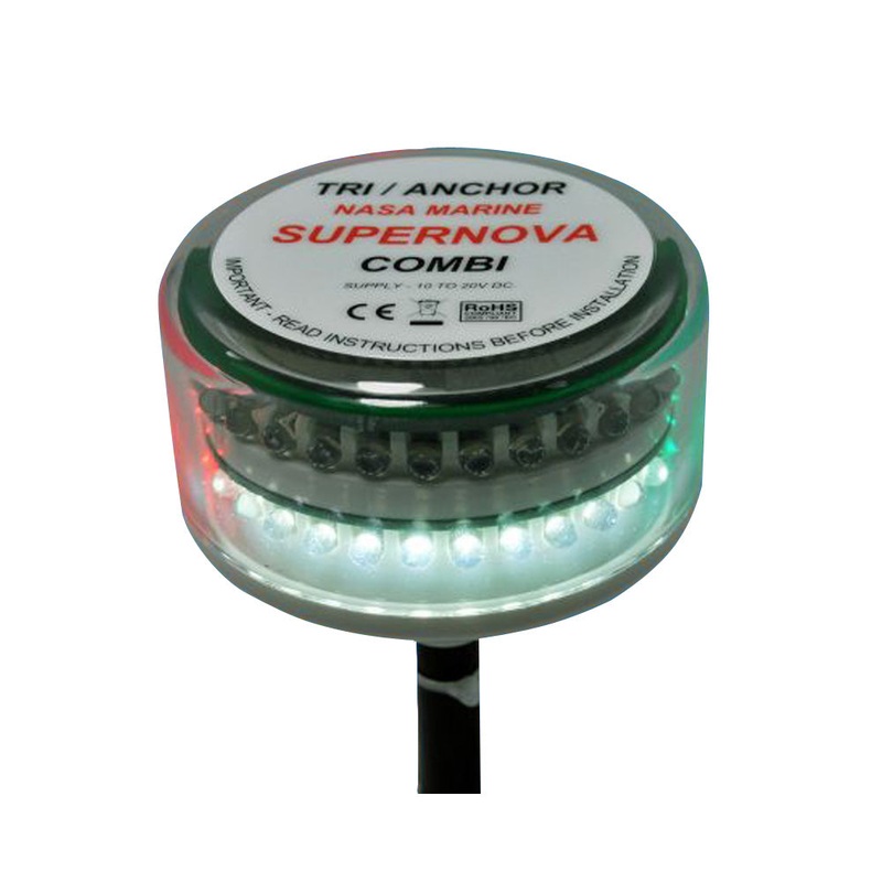 Clipper Supernova Combi LED Tricolor Masthead Anchor Light – CL-CTC