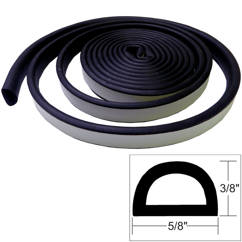 TACO Weather Seal – 10’L x ?H x ?W – Black – V30-0109B10-1 – V30-0109B10-1