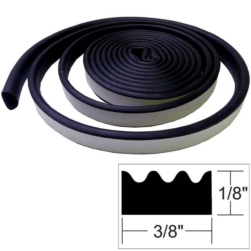 TACO Weather Seal – 10’L x ?H x ?W – Black – V30-0113B10-1 – V30-0113B10-1