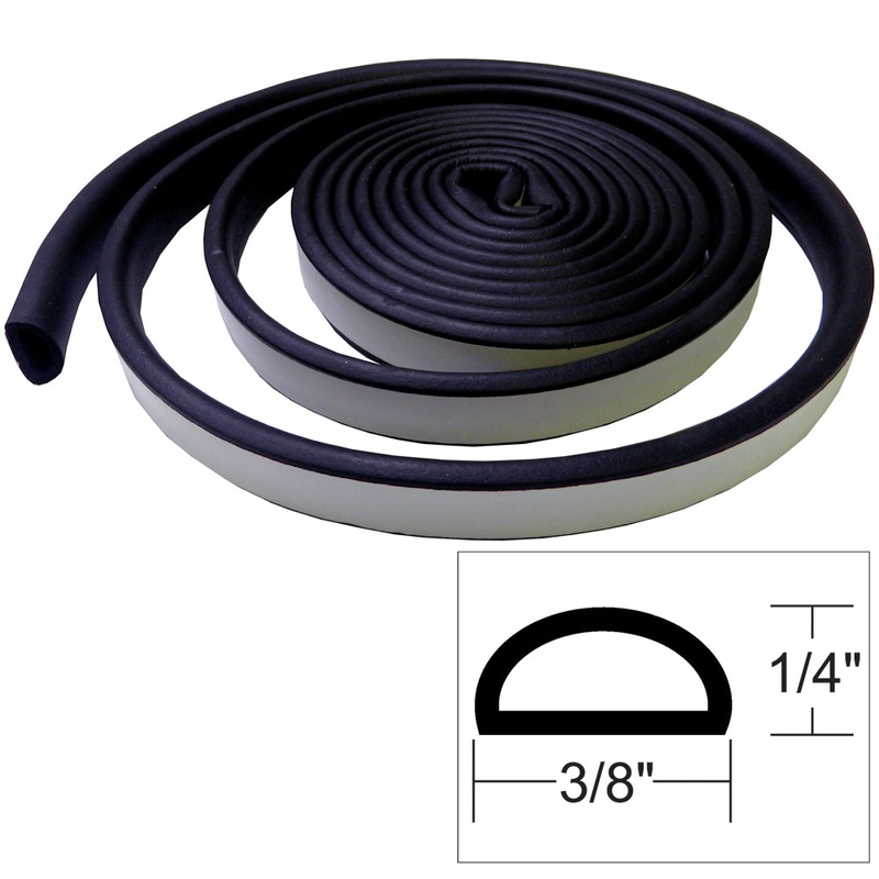 TACO Weather Seal – 10’L x H x ?W – Black – V30-1333B10-1 – V30-1333B10-1