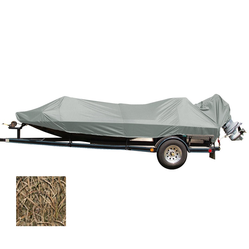 Carver Performance Poly-Guard Styled-to-Fit Boat Cover f/15.5′ Jon Style Bass Boats – Shadow Grass – 77815C-SG