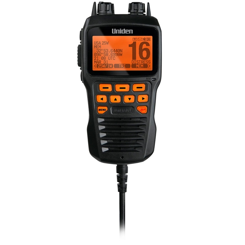 Uniden Remote Mic for UM725 VHF Radios – Black – UMRMICBK