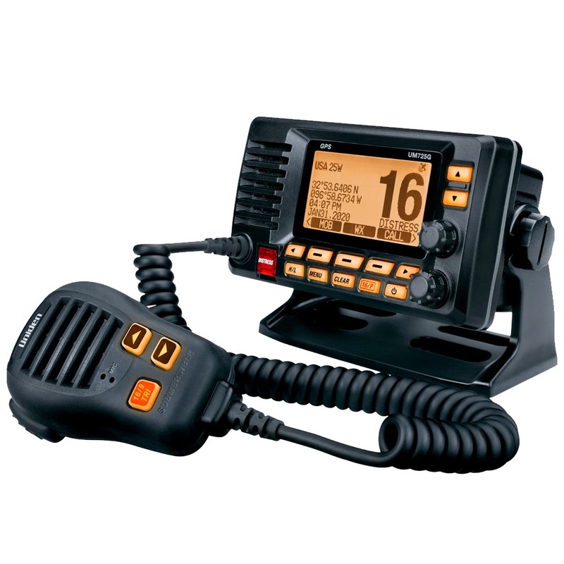 Uniden UM725 Fixed Mount VHF with GPS & Bluetooth – Black – UM725GBTBK