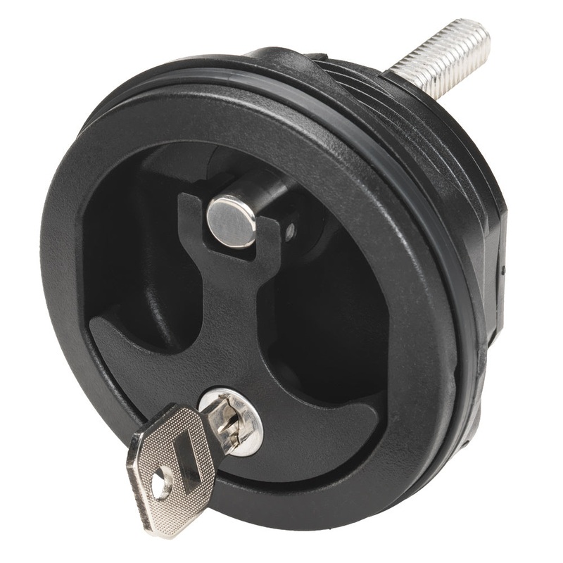 Whitecap Compression Handle – Nylon Black/Black – Locking – 3726BC