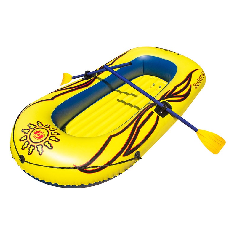 Solstice Watersports Sunskiff 2-Person Inflatable Boat Kit w/Oars & Pump – 29251
