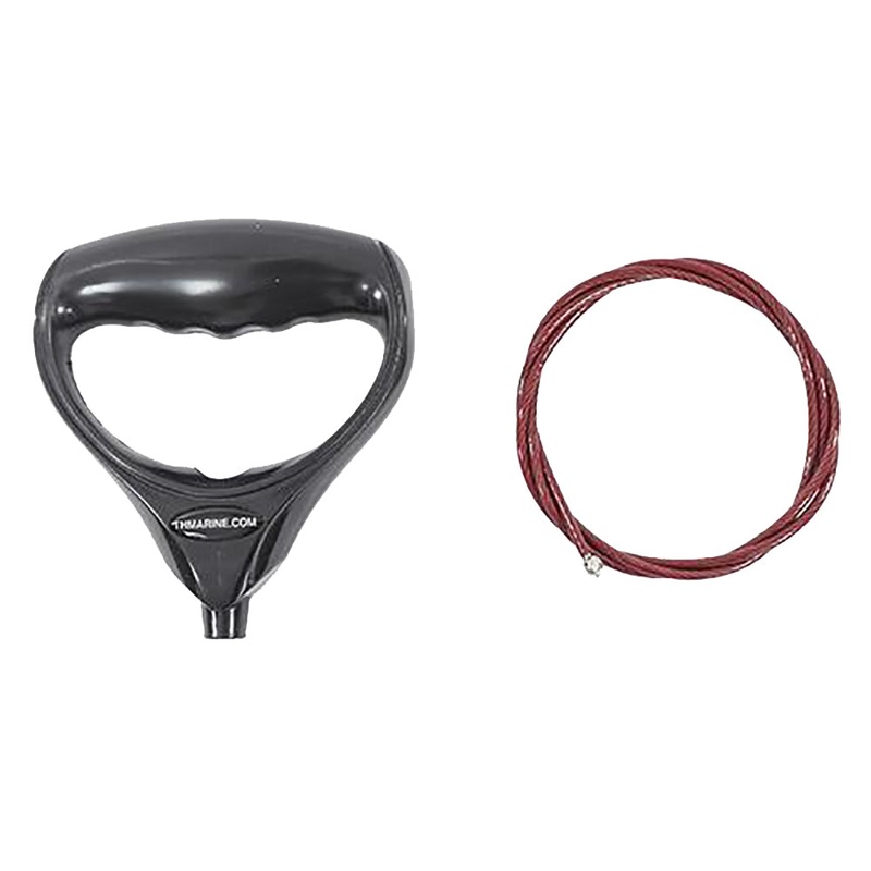 T-H Marine G-Force Trolling Motor Handle & Cable – Black – GFH-1G-DP