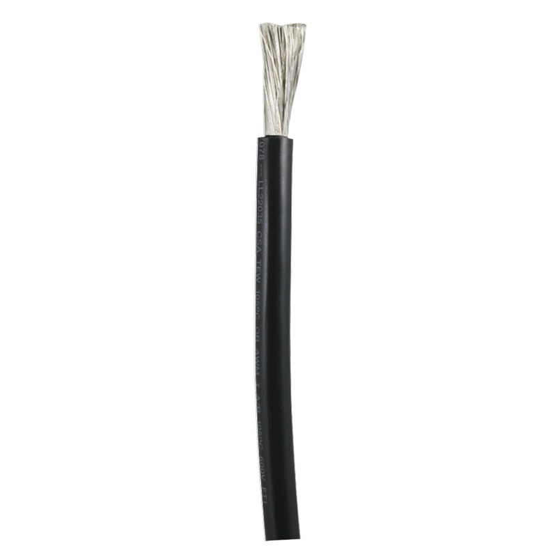 Ancor Black 1/0 AWG Battery Cable – Sold By The Foot – 1160-FT