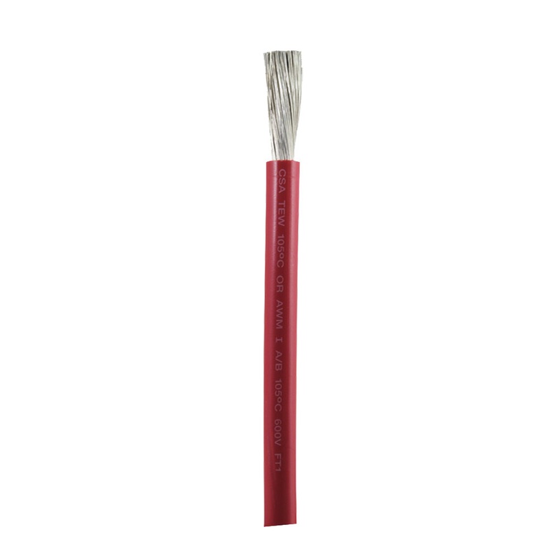 Ancor Red 1 AWG Battery Cable – Sold By The Foot – 1155-FT