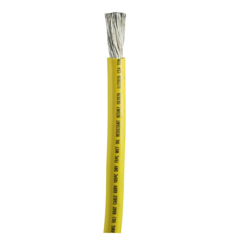 Ancor Yellow 2/0 AWG Battery Cable – Sold By The Foot – 1179-FT