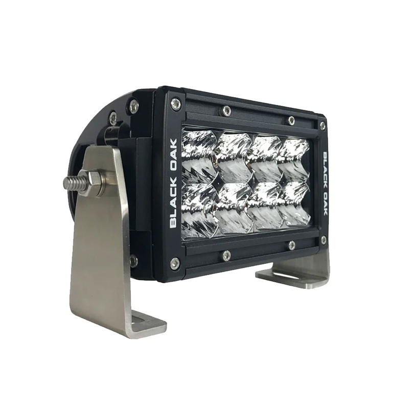 Black Oak Pro Series Double Row Spot 4 Light Bar – Black – 4S-D5OS