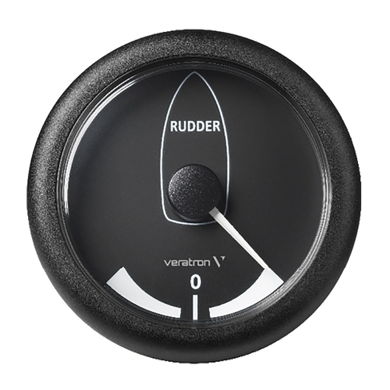 VDO Marine 3-3/8 (85 mm) ViewLine Rudder Angle Indicator -45 Degree/+45 Degree – 8 to 32V – Black Dial & Bezel – A2C59512410