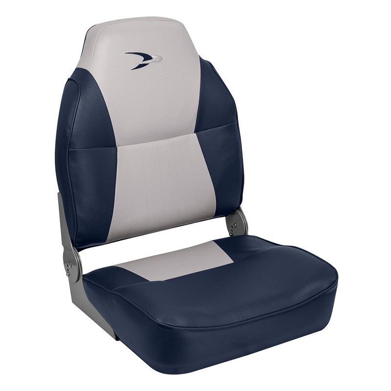 Wise Lund Style High-Back Fishing Seat – Grey/Navy – 8WD640PLS-660