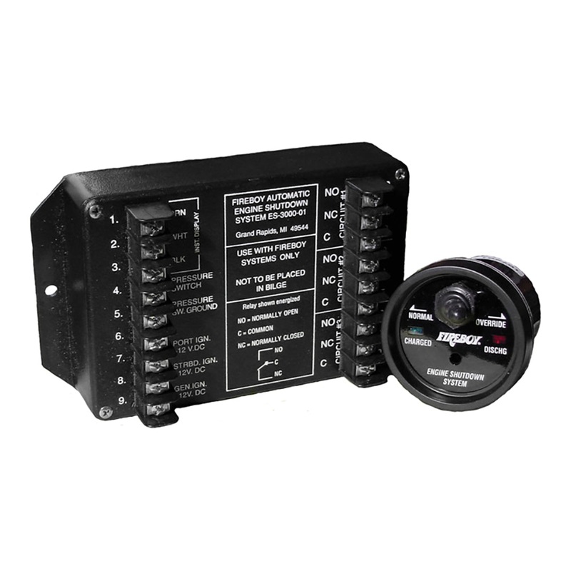 Xintex Engine Shutdown – 5 Circuit with 20A Relays – Round Display – ES-5000-01