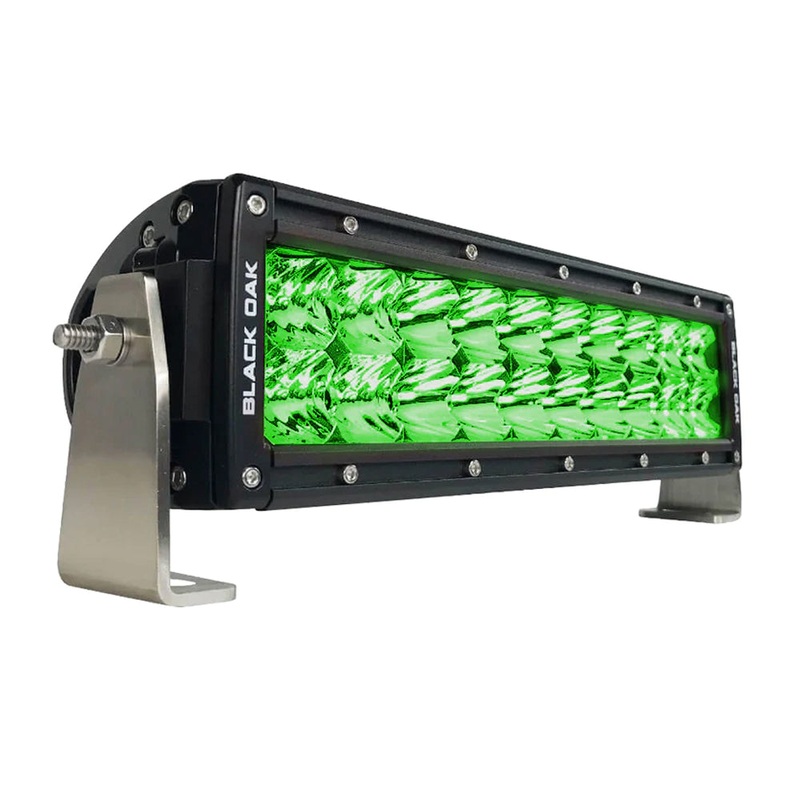 Black Oak Double Row Combo Green Hog Hunting 10 Light Bar – Black – 10G-D3OS
