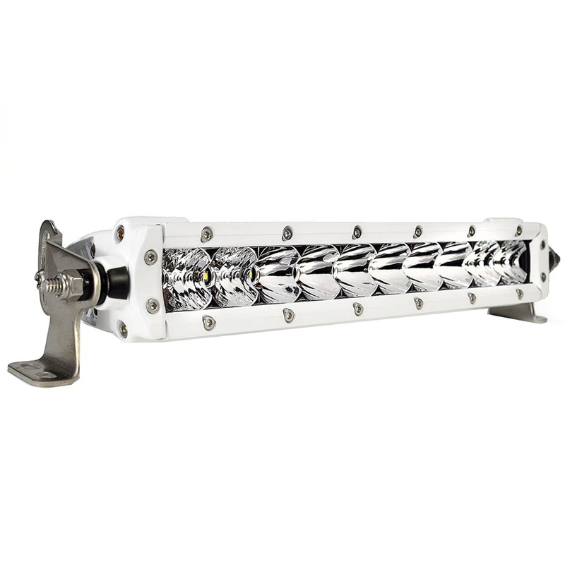 Black Oak Marine Single Row Combo 10 Light Bar – White – 10CM-S5OS
