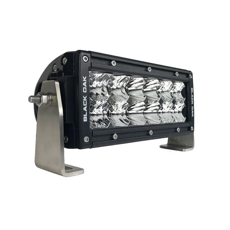 Black Oak Pro Series Double Row Combo 6 Light Bar – Black – 6C-D5OS