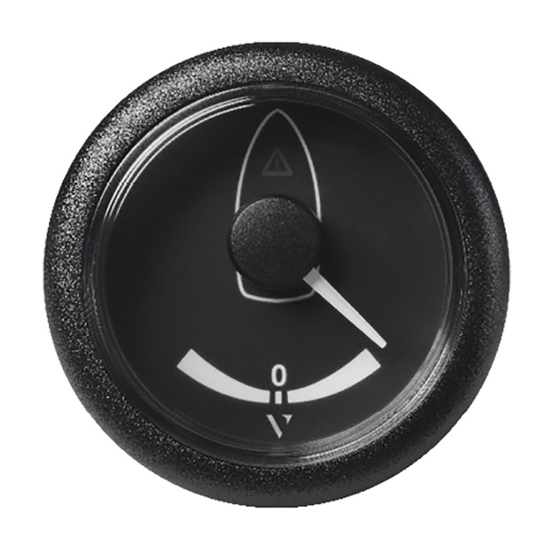 VDO Marine 2-1/16 (52MM) ViewLine Rudder Angle Gauge 40 Degree STB/Port – 8-32V – Black Dial & Bezel – A2C59514154