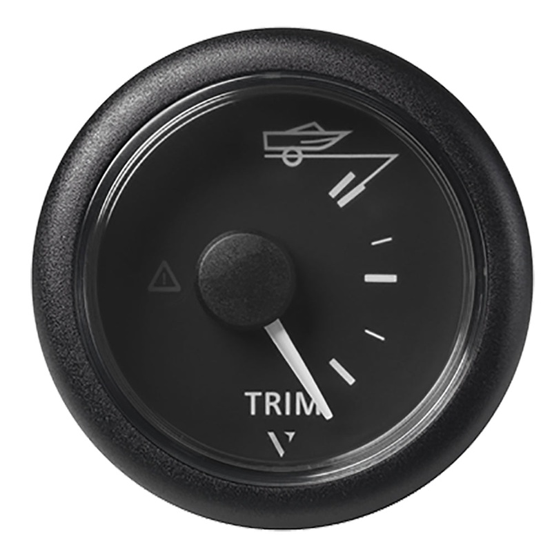 VDO Marine 2-1/16 (52MM) ViewLine Trim Indicator Gauge Up/Down – 8-32V – Black Dial & Round Bezel – A2C59514180