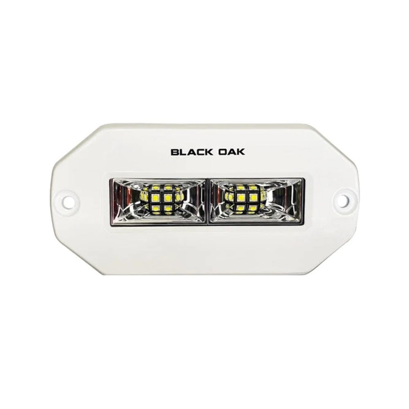 Black Oak Pro Series 4 Flush Mount Spreader Light – White Housing – 4FMSL-S