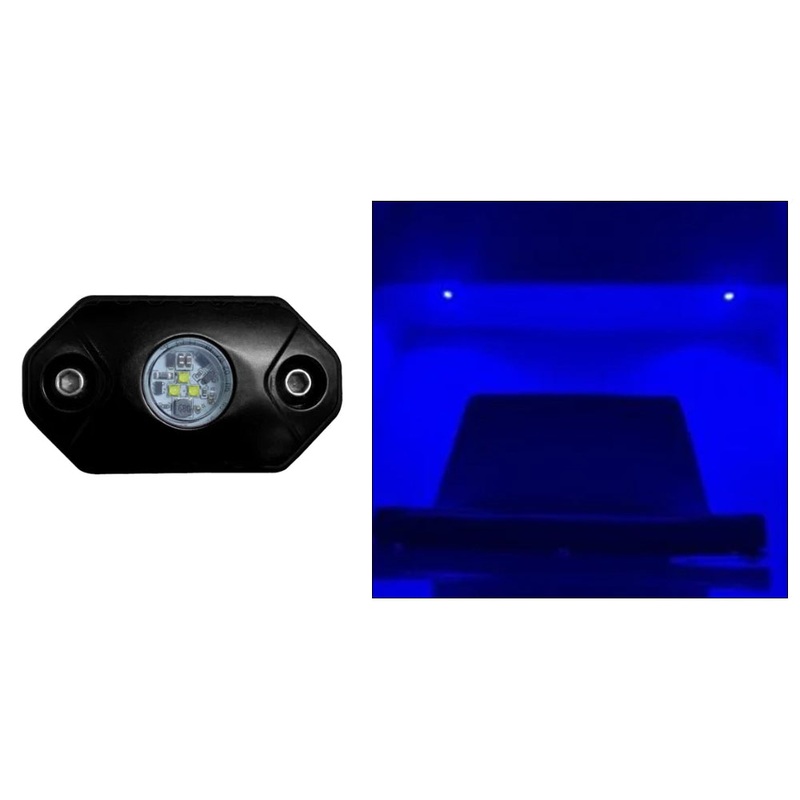 Black Oak Rock Accent Light – Blue – Black Housing – RL-B