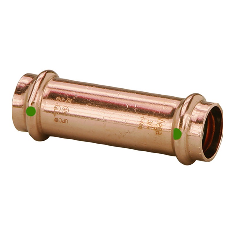 Viega ProPress 1 Extended Coupling without Stop – Double Press Connection – Smart Connect Technology – 79015
