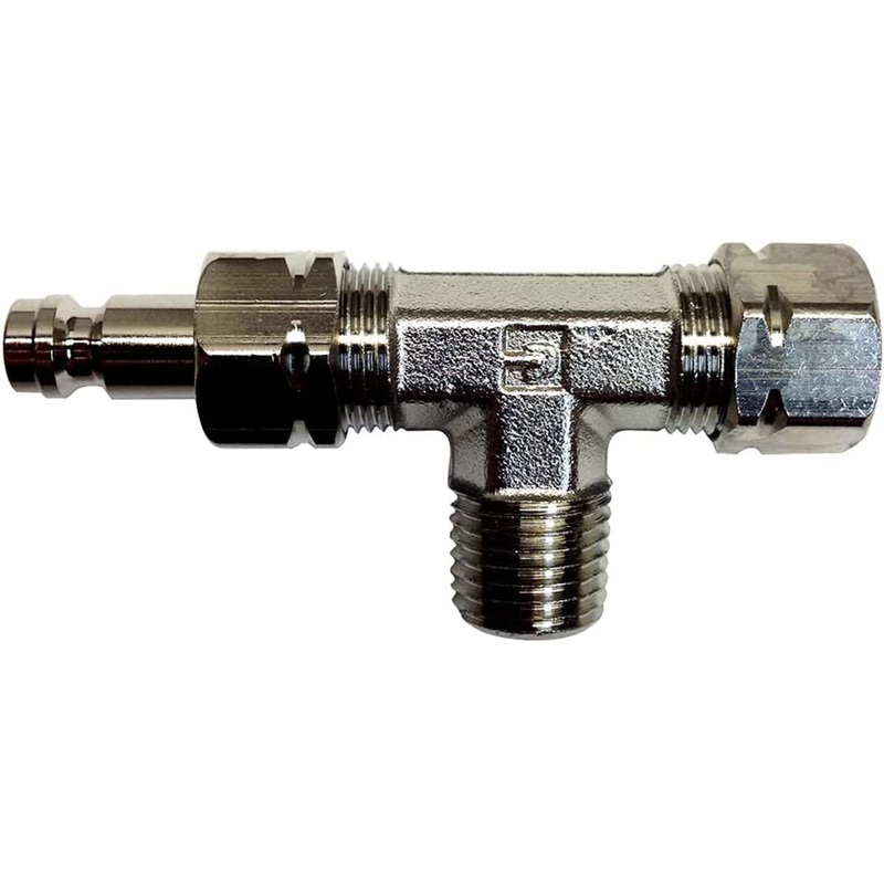 Uflex Tee Fitting with Bleed Nipple for IB & Stern Drive Cylinders – BLEED TEE