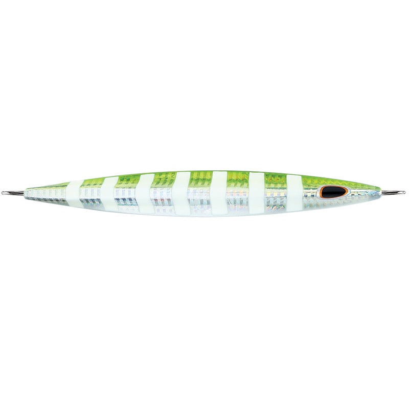 Williamson Kensaki 280 Jig – 7.25 – 9-7/8oz – UV Green Sardine Zebra – KSJ280UVGSZ