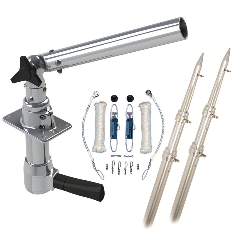 Rupp Revolution Top Gun Package w/15′ Telescoping Poles & Complete Single Line Rigging Kit w/Klickers Release Clips – REV-TPGN-15T