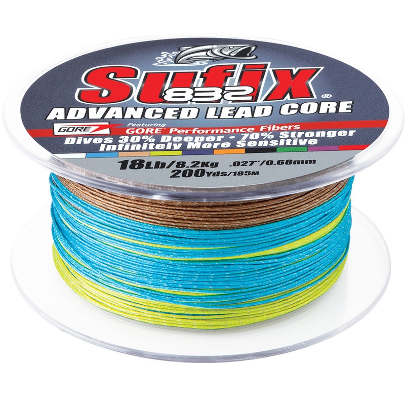 Sufix 832 Advanced Lead Core – 12lb – 10-Color Metered – 200 yds – 658-212MC