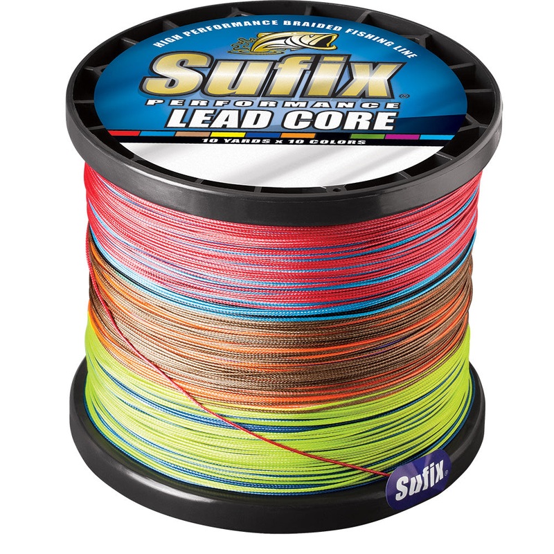 Sufix Performance Lead Core – 12lb – 10-Color Metered – 600 yds – 668-312MC