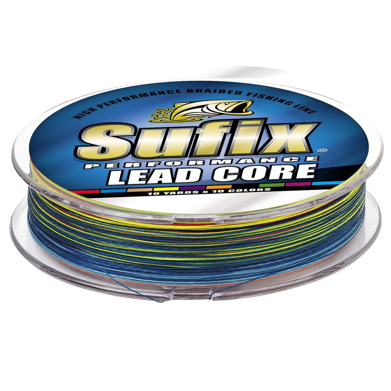 Sufix Performance Lead Core – 27lb – 10-Color Metered – 100 yds – 668-127MC