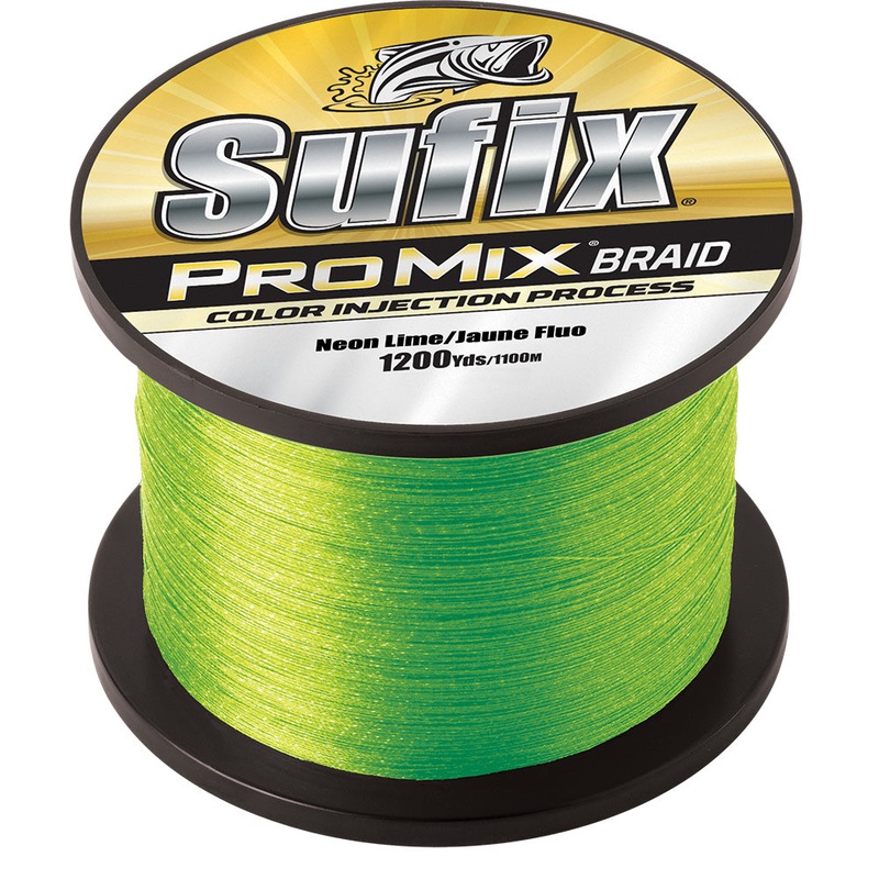 Sufix ProMix Braid – 15lb – Neon Lime – 1200 yds – 630-315L