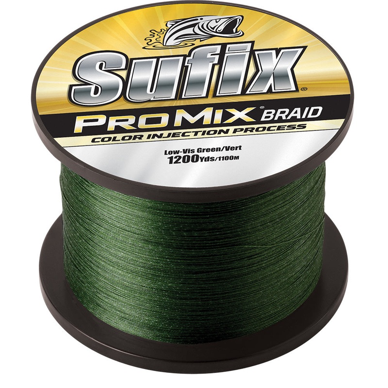 Sufix ProMix Braid – 20lb – Low-Vis Green – 1200 yds – 630-320G