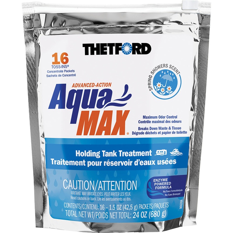 Thetford AquaMax Holding Tank Treatment – 16 Toss-Ins – Spring Shower Scent – 96631