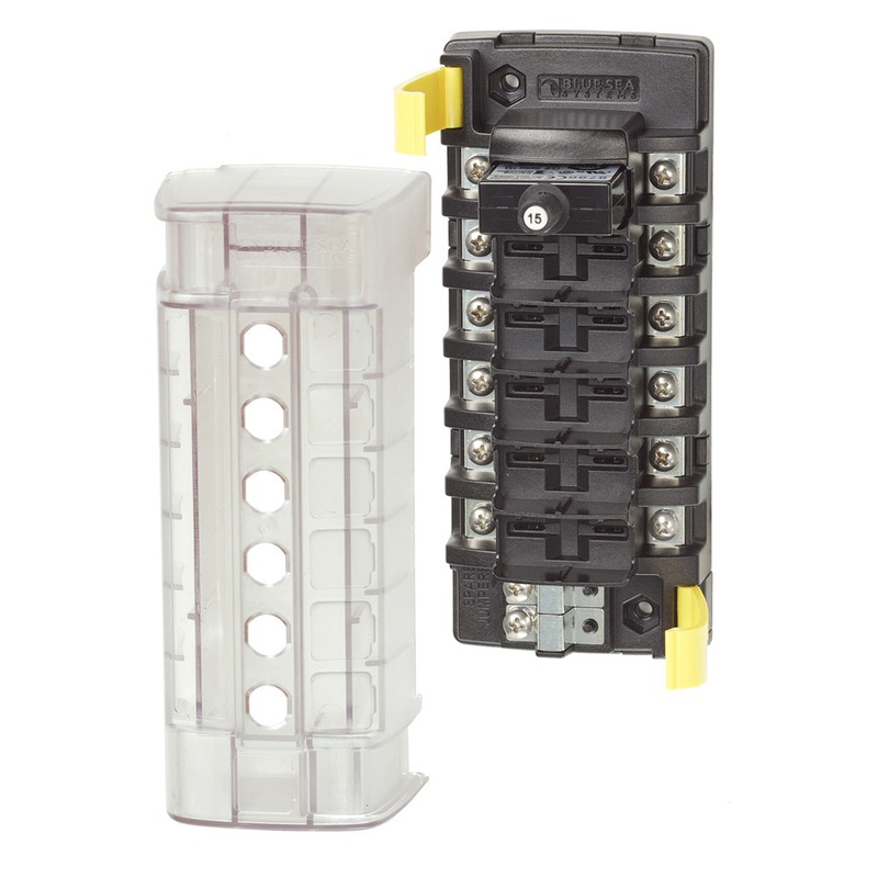 Blue Sea 5050 ST CLB Circuit Breaker Block – 6 Position – 5050
