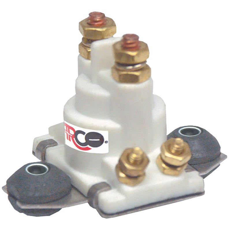 ARCO Marine Outboard Solenoid w/Flat Isolated Base & White Housing – SW097
