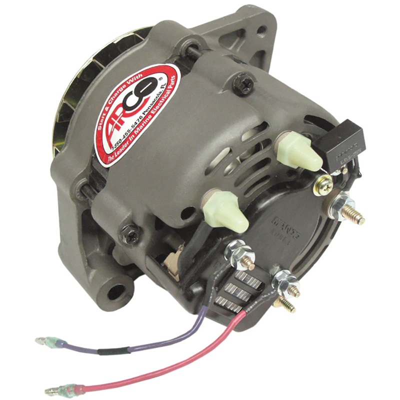 ARCO Marine Premium Replacement Alternator w/Multi-Groove Pulley – 12V 55A – 60055
