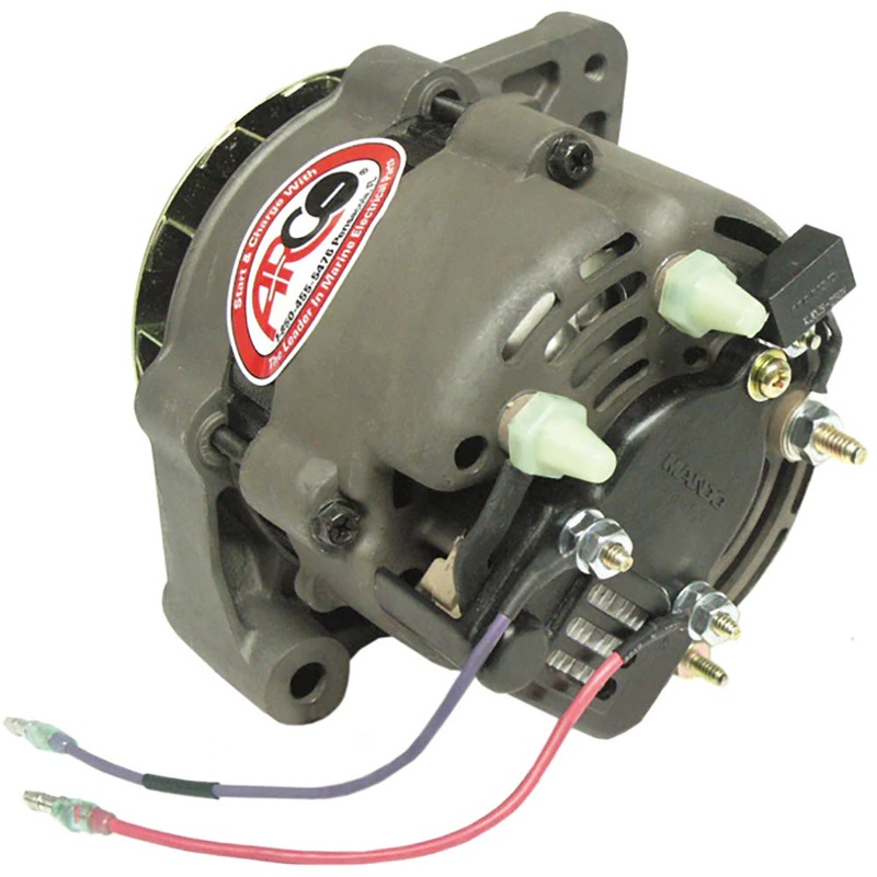 ARCO Marine Premium Replacement Alternator w/Single Groove Pulley – 12V, 55A – 60050