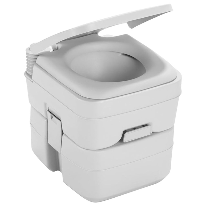 Dometic 965 Portable Toilet w/Mounting Brackets- 5 Gallon – Platinum