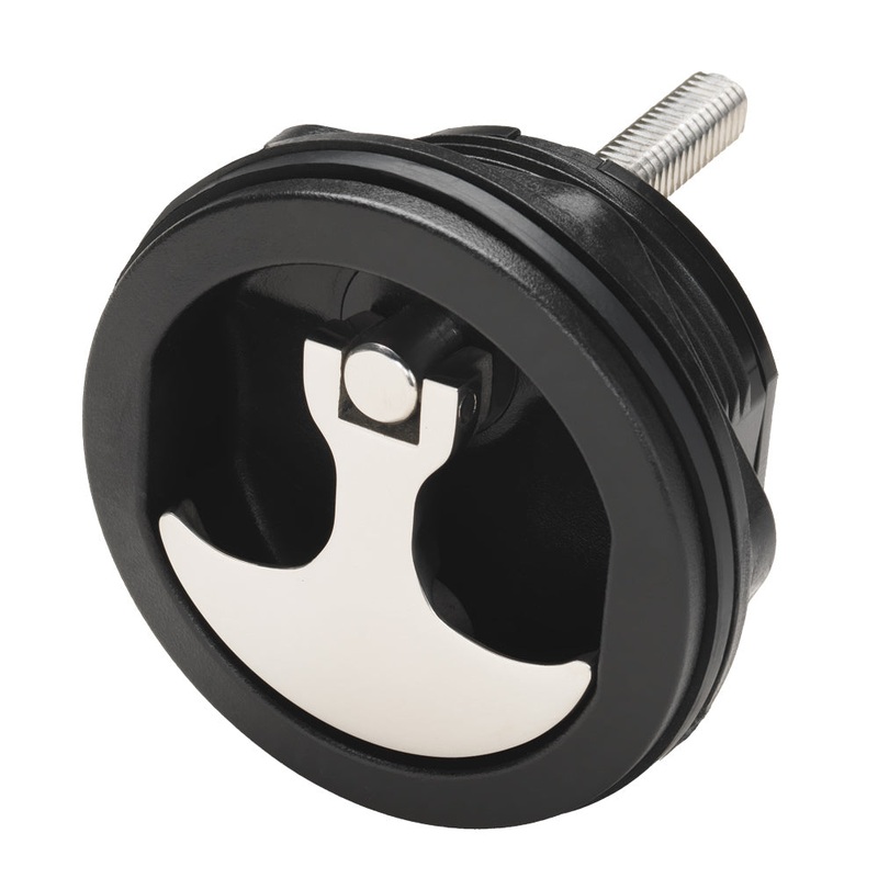Whitecap Compression Handle – Nylon Black/SS – Non-Locking – 6230BC