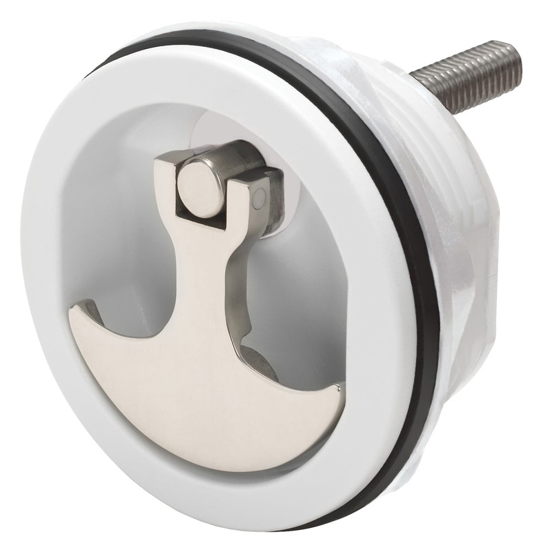 Whitecap Compression Handle – Nylon White/Stainless Steel – Non-Locking – 6230WC