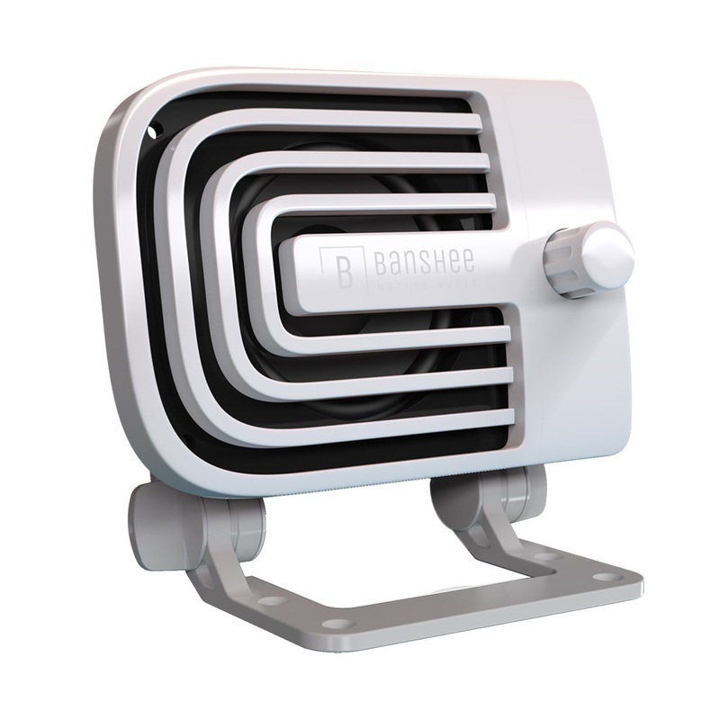 Banshee Marine Active External VHF Speaker – White