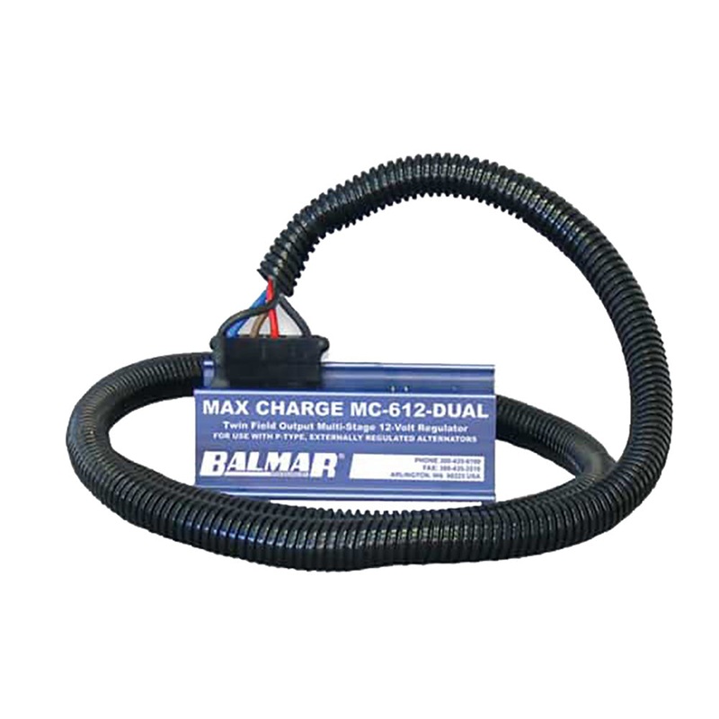 Balmar Dual MC612 Multi-Stage 12V Regulator w/Harness – MC-612-DUAL-H
