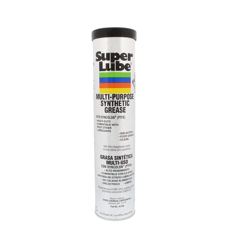 Super Lube Multi-Purpose Synthetic Grease with Syncolon (PTFE) – 14.1oz Cartridge – 41150
