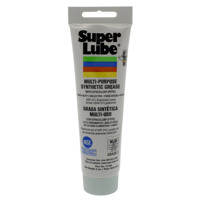 Super Lube Multi-Purpose Synthetic Grease with Syncolon (PTFE) – .3oz Tube – 21030
