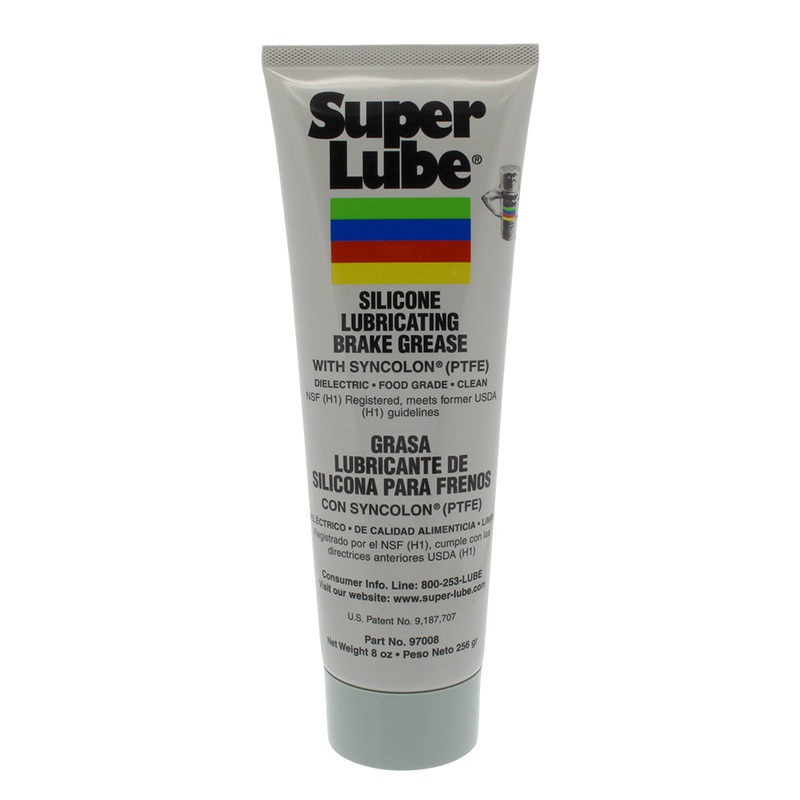 Super Lube Silicone Lubricating Brake Grease with Syncolon (PTFE) – 8oz Tube – 97008