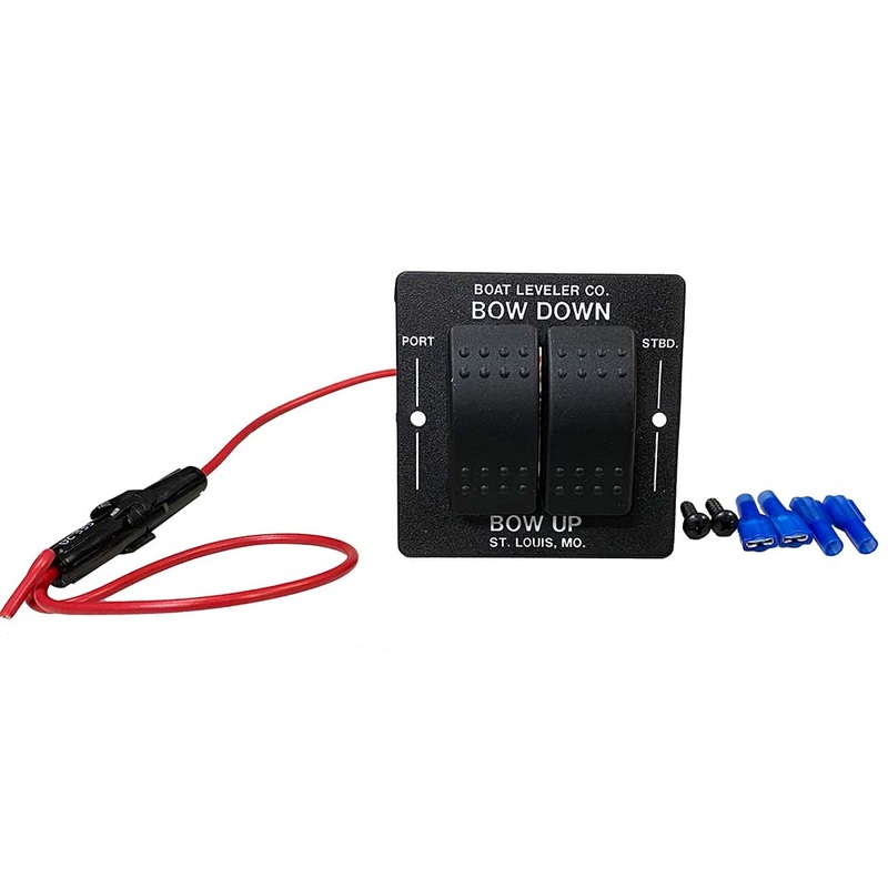 Boat Leveler Waterproof Trim Tab Switch – Black/White Buttons – 12725
