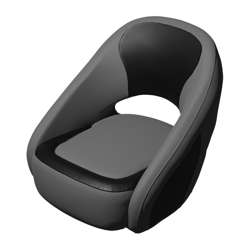TACO Caladesi Smooth Bucket Seat – Grey/Black – BA2-25GRY-BLK